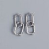 Retro Double Loop Design Drop Earrings Gold Color Geometric Round - Image 9