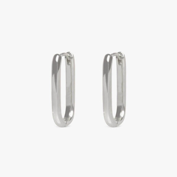 2pcs New Gold Color Square Hoop Earrings Women Men Stainless - Image 29